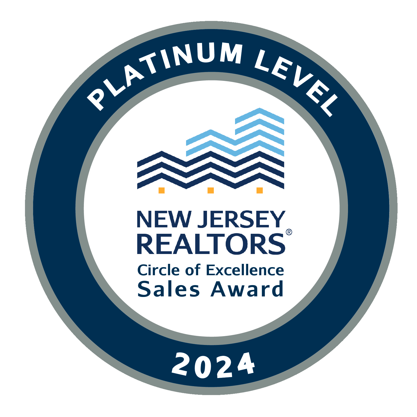 NJ REALTORS Circle of Excellence Platinum 2024